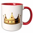 thumbnail image 1 of 3drose, King Crown, 15oz Two-tone Red Mug, 1 of 6