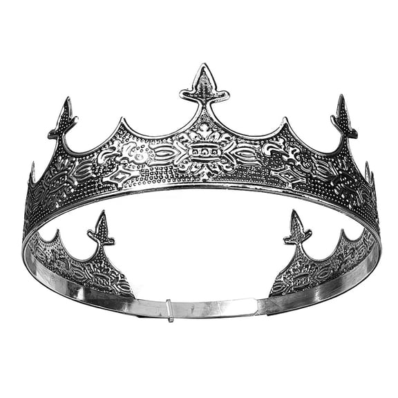 King Crown Headband Halloween King Costume Tiaras Crown Hairband for FormalEvent CosplayParty Antique MedievalHeadpiece
