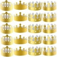 thumbnail image 1 of King Crown Party Hats 4Styles For Coronation Celebration Gold Paper Crowns King Crown Party Hats Brand-New Easy To Install, 1 of 8