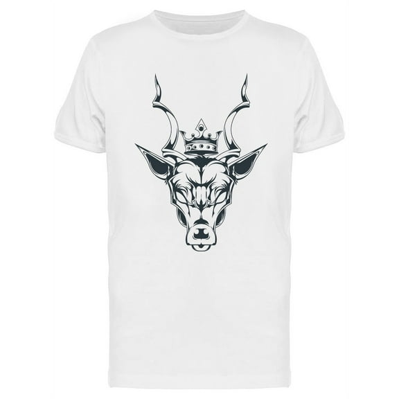 King Deer Tattoo Design T-Shirt Men -Image by Shutterstock, Male 3X-Large