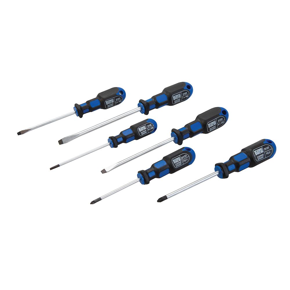 King Dick - Screwdriver Set 6pce - Slotted / PZ - Walmart.com
