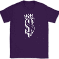 thumbnail image 1 of King Dollar Street Wear T-Shirt Funny Match Shoes Humor Bear Graphic Tee - Purple, 4XL, 1 of 1