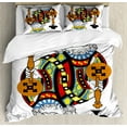 thumbnail image 1 of King Duvet Cover Set King Size, King of Clubs Playing Gambling Poker Card Game Leisure Theme without Frame Artwork, Decorative 3 Piece Bedding Set with 2 Pillow Shams, Multicolor, by Ambesonne, 1 of 3