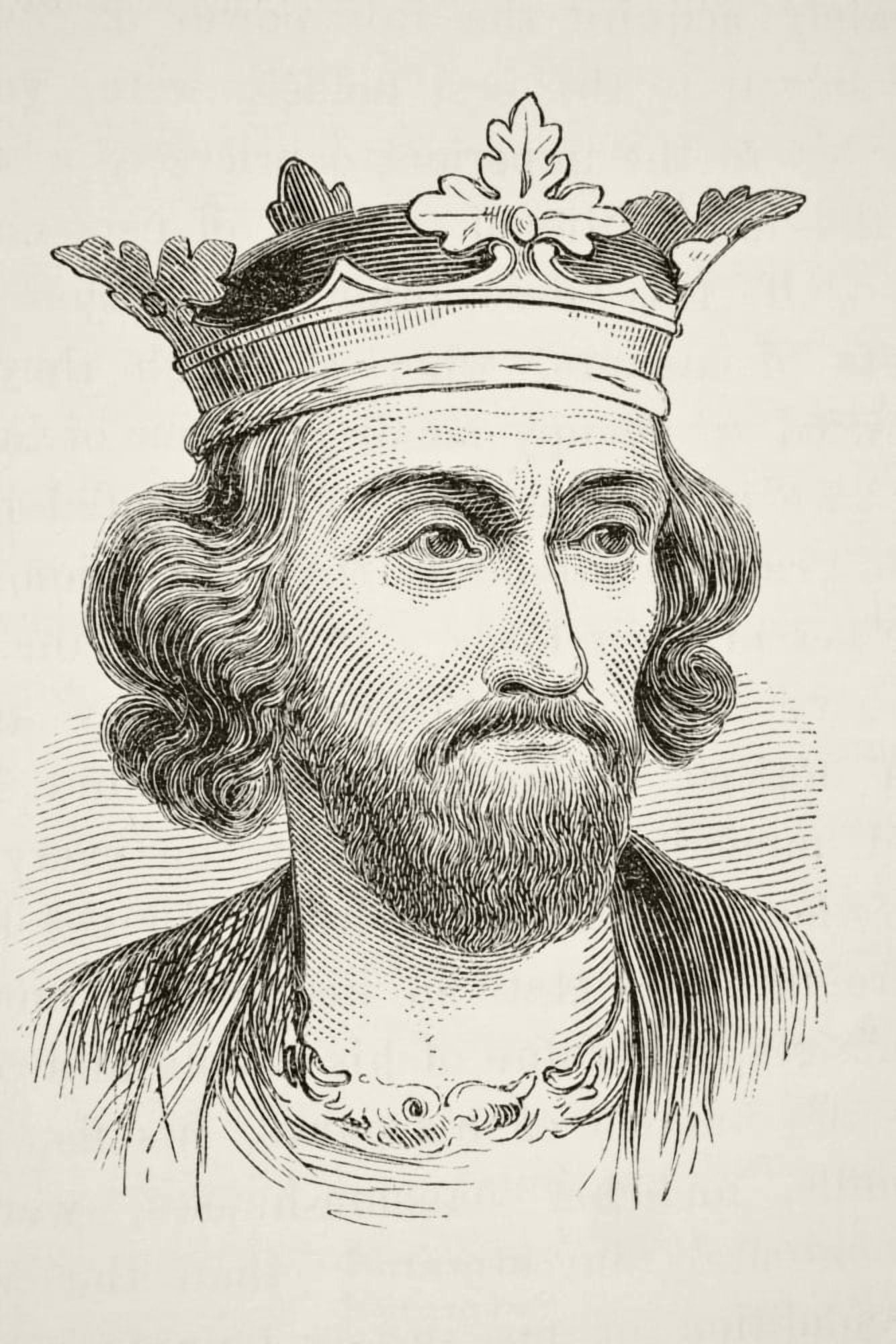 King Edward I Of England 1239 To 1307 From The National And Domestic History Of England By William Aubrey Published London Circa 1890 Canvas Art - Ken Welsh Design Pics (22 x 34)