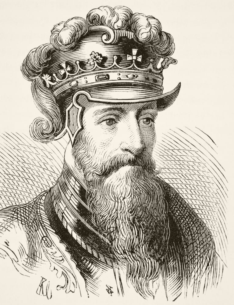 King Edward Iii Of England 1312 To 1377 From The National And Domestic History Of England By William Aubrey Published London Circa 1890 Canvas Art - Ken Welsh Design Pics (24 x 32)