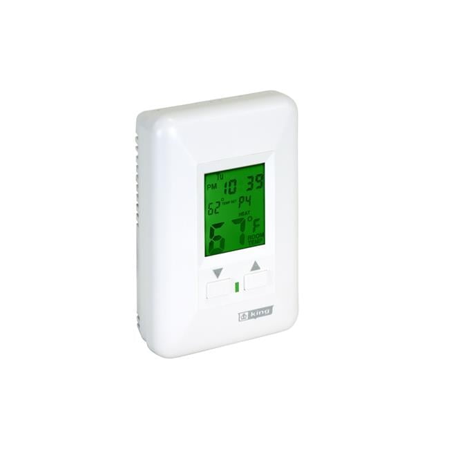 King Electric  12.5A 120V 2 Circuit Hydronic Programmable Thermostat