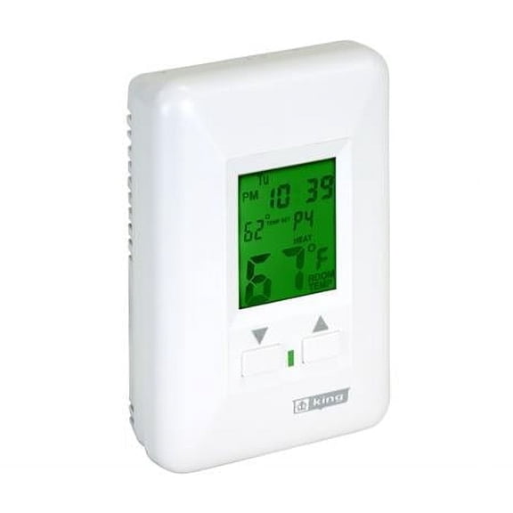 King Electric HWP120 12.5A 120V 2 Circuit Hydronic ProgrammableThermostat