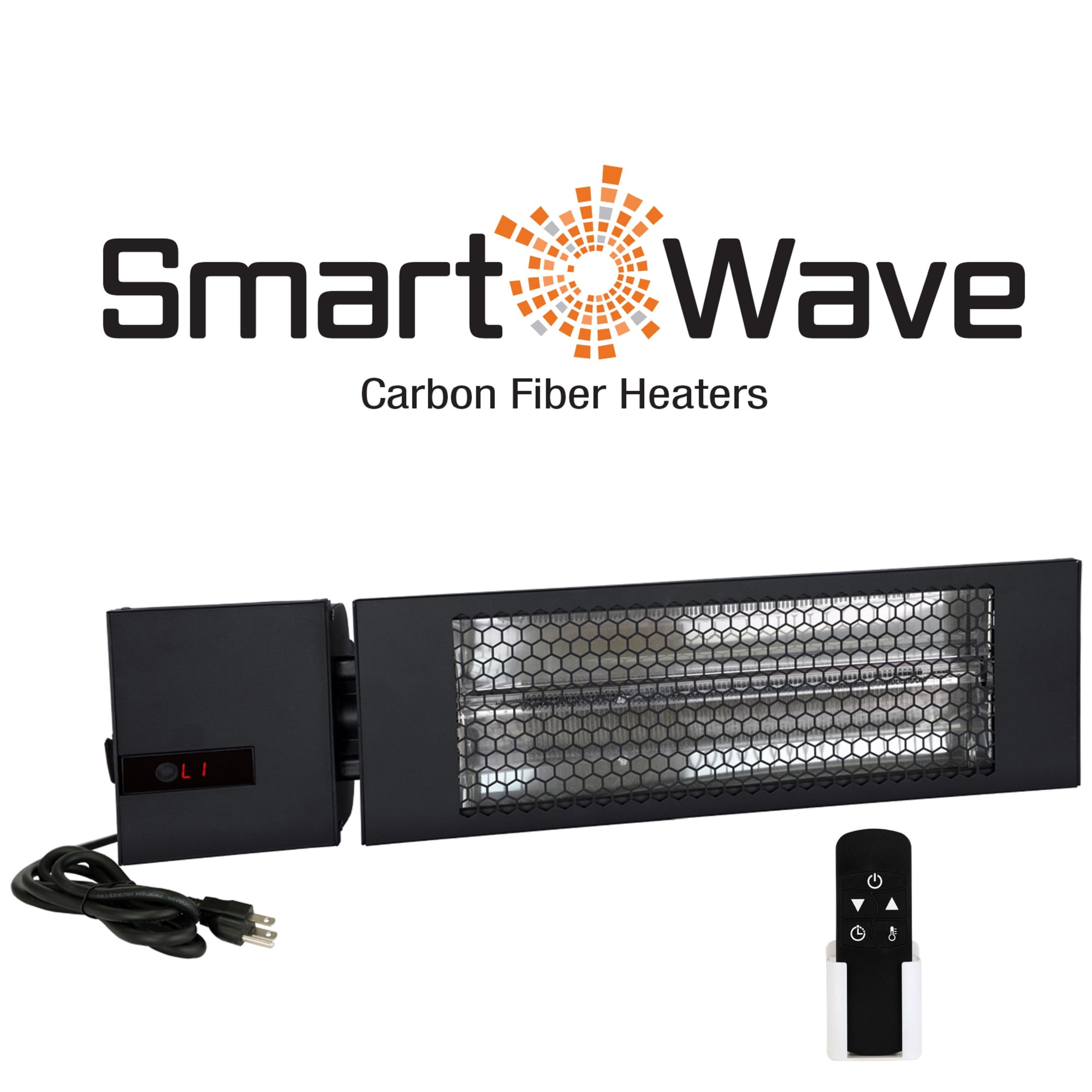 King Electric 24" Black Infrared Radiant Patio Heater with Remote