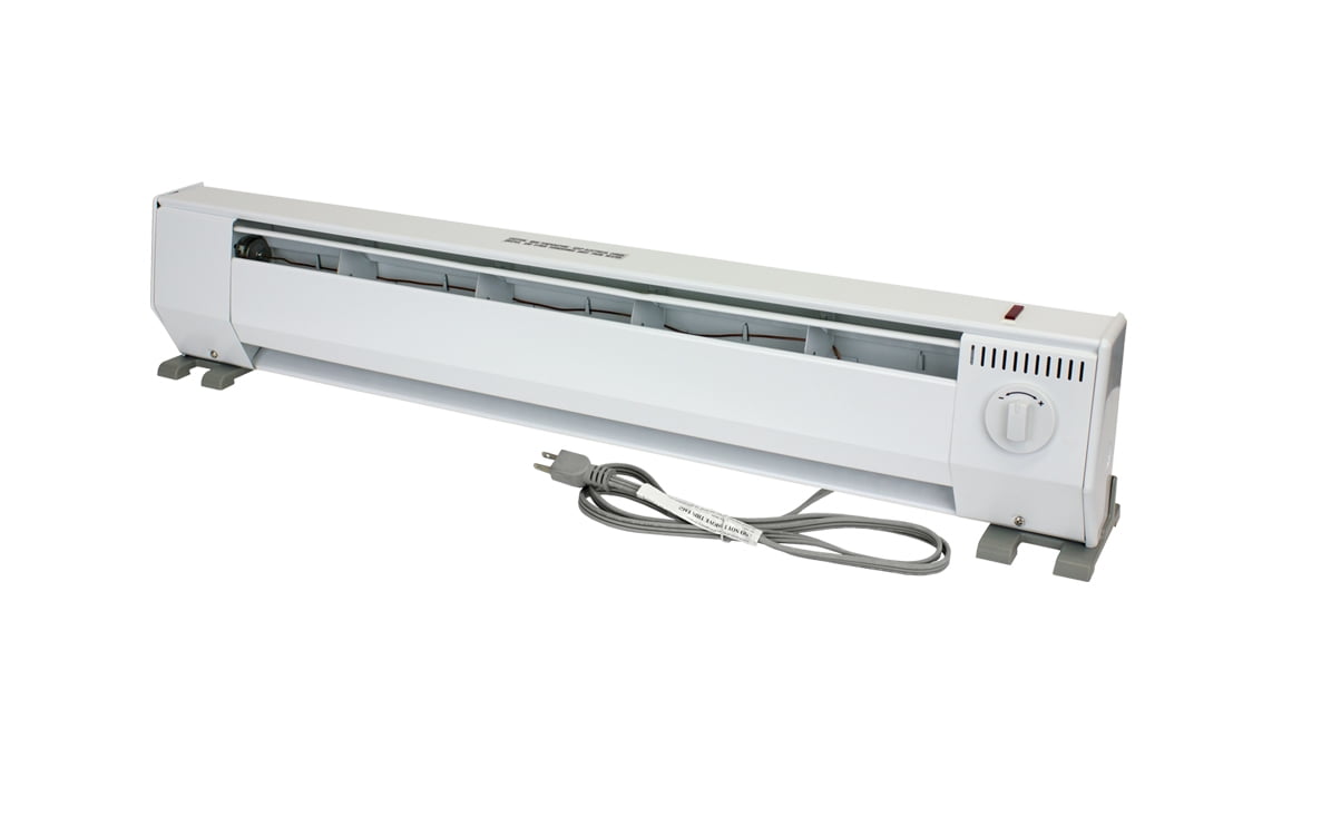 King Electric 3 Portable Baseboard Heater 1000W 120V White KPH1210