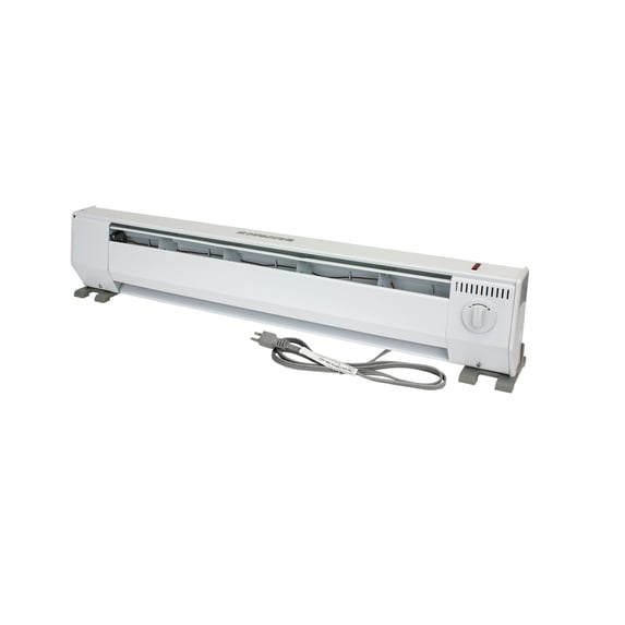 King Electric 3' Portable Baseboard Heater, 1000W / 120V, White, KPH1210