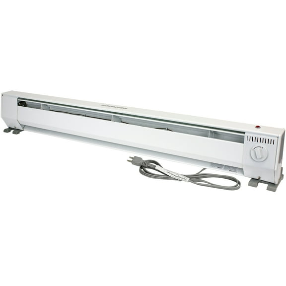 King Electric 4' Portable Baseboard Heater, 1000W / 120V, White, KP1210