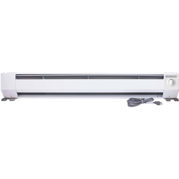 King Electric 4' Portable Baseboard Heater, 1000W / 120V, White, KP1210