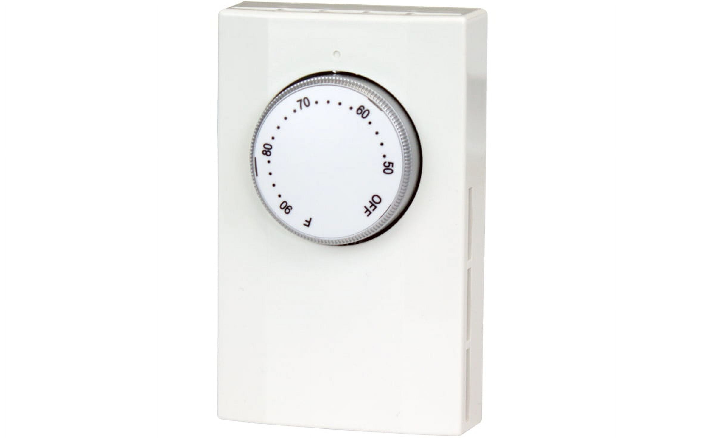 White Mechanical Bi-Metal Double Pole Thermostat