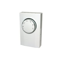 King Electric Line Voltage Single Pole Mechanical Thermostat, White, K101