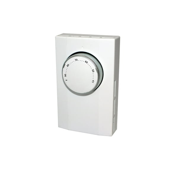 King Electric Line Voltage Single Pole Mechanical Thermostat, White, K101