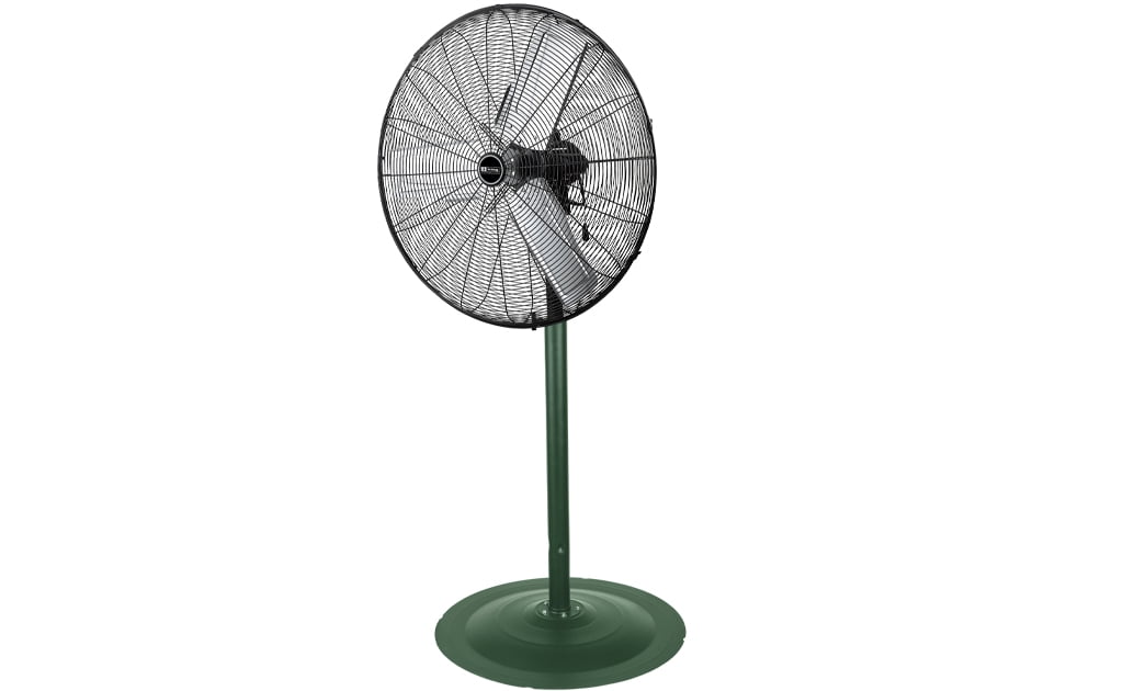 King Electric Outdoor 31.5 in 3 Speeds Pedestal Fan Rated Oscillating Air Circulator, PFO-30, Green/Black