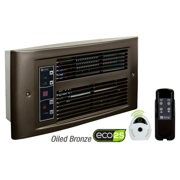 King Electric PX ECO2S 1750W / 208V Wall Heater, Oiled Bronze, PX2017-ECO-OB-R