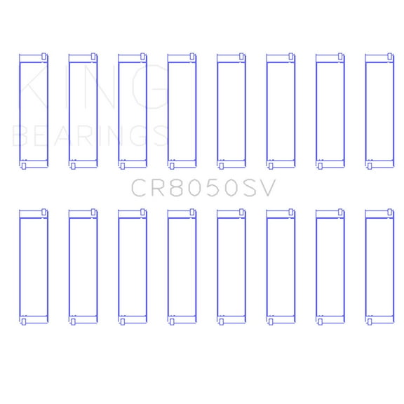 King Engine Bearings CR8050SV Fits select: 2006-2019 BMW 750, 2004-2018 BMW X5