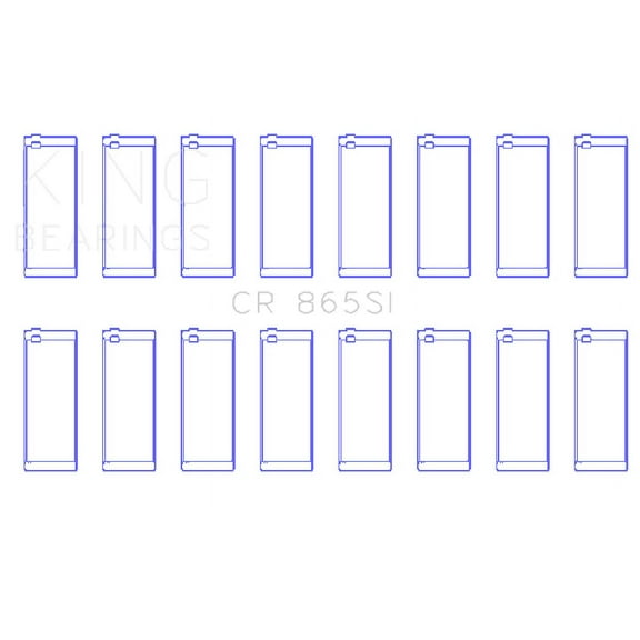 King Engine Bearings CR865SI010 King AM-Series Rod Bearings Fits select: 1999-2019 CHEVROLET SILVERADO, 1995-2014 CHEVROLET TAHOE