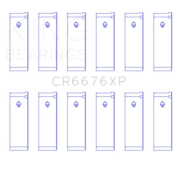 King Engine Bearings Cr6676Xp0.25 Engine Connecting Rod Bearing Set Fits select: 2000-2004 NISSAN XTERRA, 1999-2004 NISSAN FRONTIER