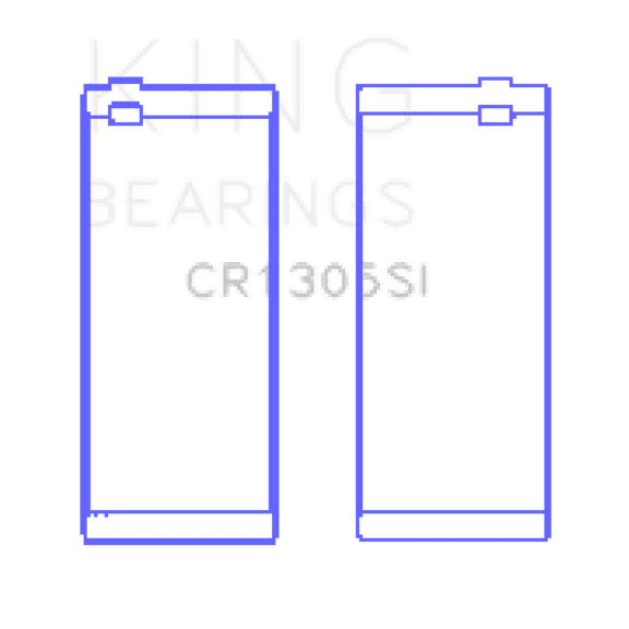 King Engine Bearings Engine Connecting Rod Bearing Set CR1305SI0.5 Fits select: 2007-2012 DODGE RAM 3500, 2007-2012 DODGE RAM 2500