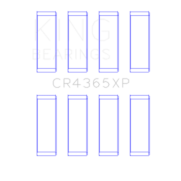 King Engine Bearings Engine Connecting Rod Bearing Set CR4365XP.026