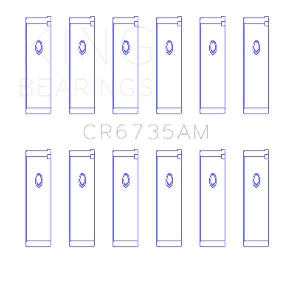 King Engine Bearings Engine Connecting Rod Bearing Set CR6735AM0.25 Fits select: 2003-2006 KIA SORENTO, 2005 KIA SEDONA