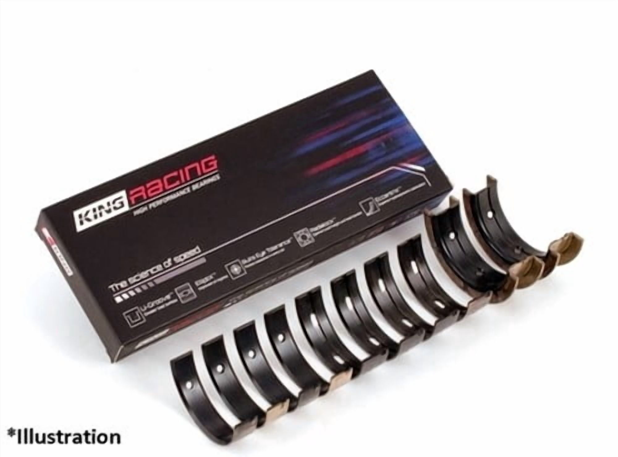 King Engine Bearings MAIN BEARING SET For FORD V8 351CI 5.8L, 400CI 6.6L 16V Fits select: 1977-1996 FORD F150, 1977-1997 FORD F250