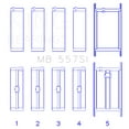 thumbnail image 1 of King Engine Bearings Mb 557Si Engine Crankshaft Main Bearing Set, 1 of 3