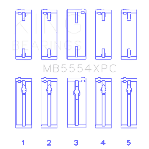 King Engine Bearings Mb5554xpc Fits select: 1983-2001 TOYOTA CAMRY, 1996-2000 TOYOTA RAV4