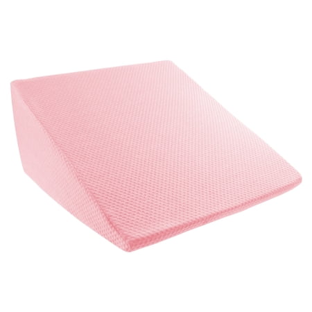 King Extra High Wedge Memory Foam Support Pillow with Rayon from Bamboo Fiber Cover Pink