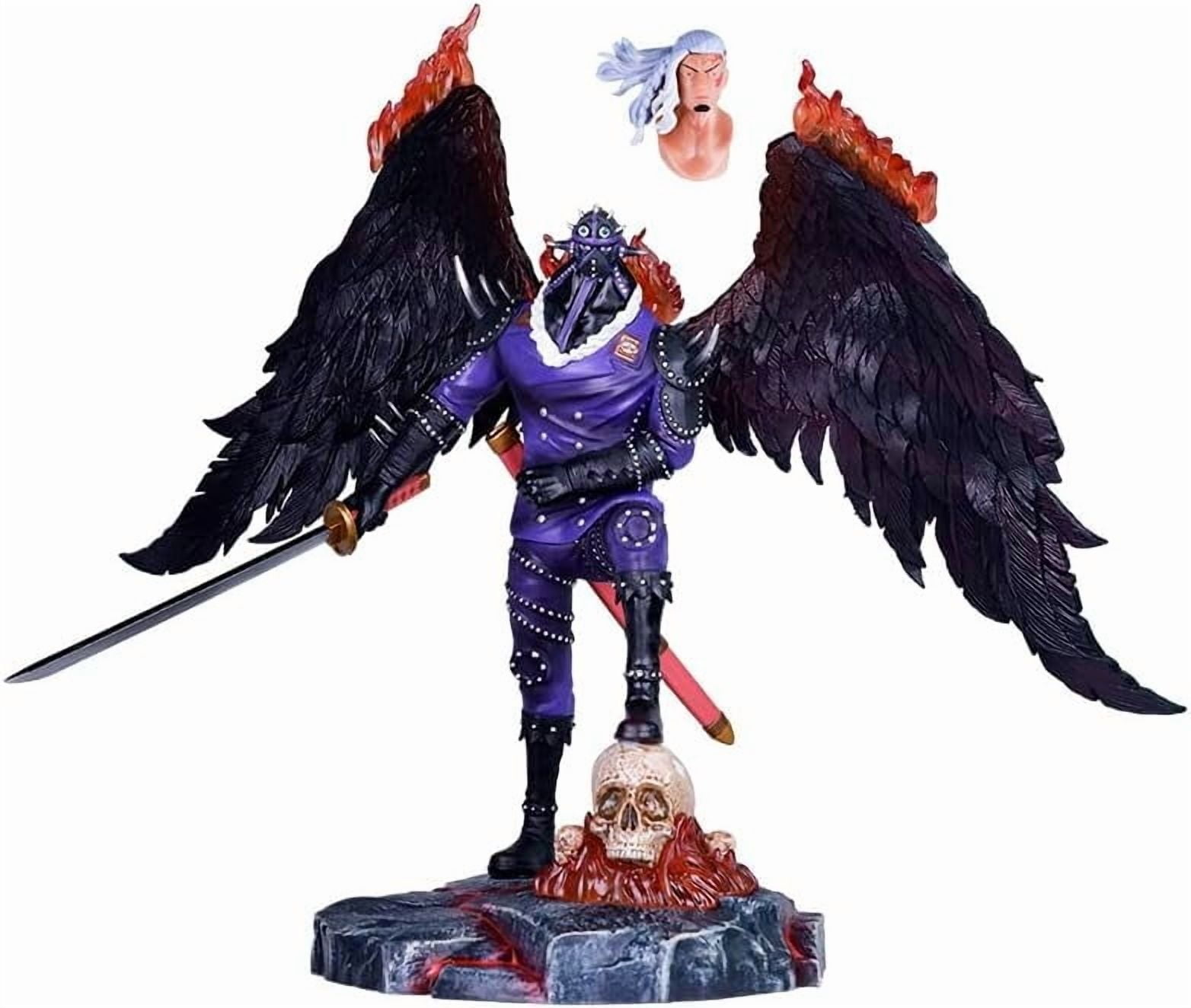 King Figure Statue, 33cm/13inch King Replaceable Head Character PVC Anime Collection Figurine Doll Toys Gifts for Anime Fans