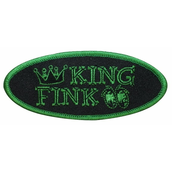 King Fink Name Tag Zombie Dead Kreepsville Embroidered Iron On Applique Patch
