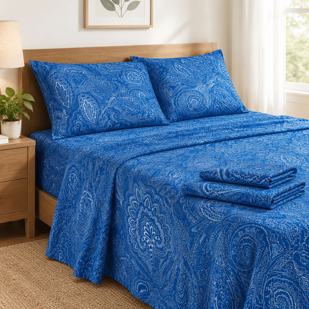 King Fl4-piece Sheet Set - Sheets Blend Rayon Derived From Soft ...