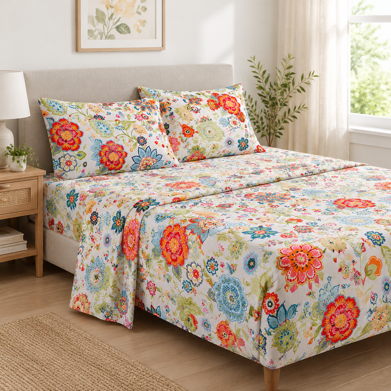 King Fl4-piece Sheet Set - Sheets Blend Rayon Derived From Soft ...