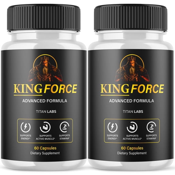 King Force Advanced Formula Natural Supplement Pills for Max Strength KingForce 120 Capsules