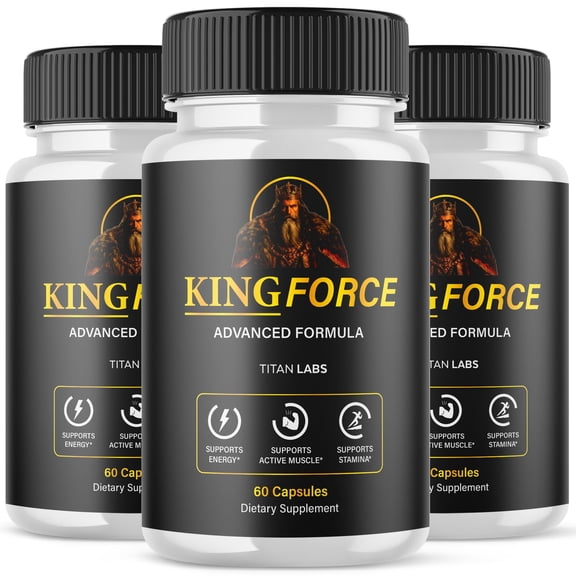 King Force Advanced Formula Natural Supplement Pills for Max Strength KingForce 180 Capsules