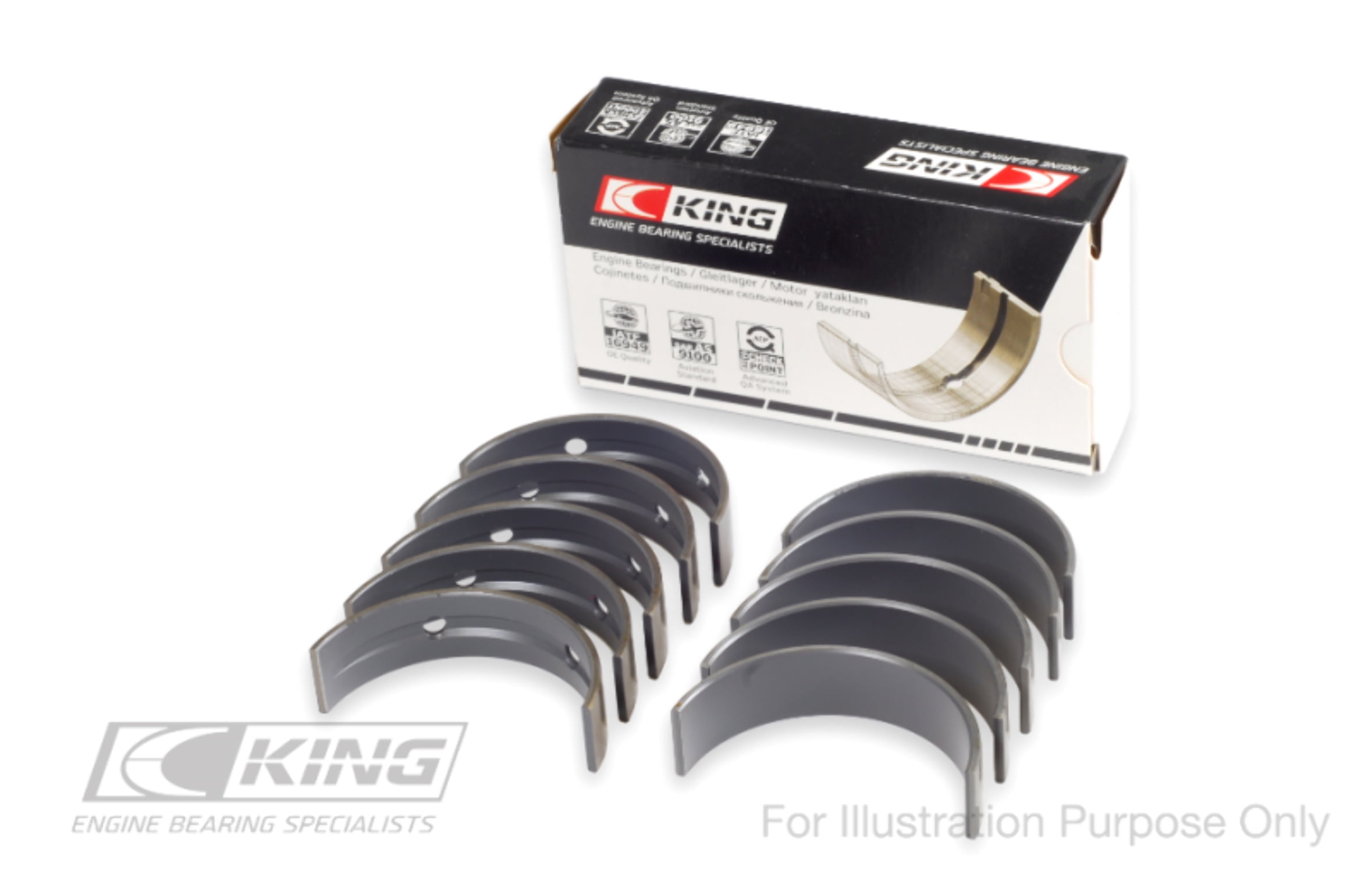 King Ford 302 CID Coyote (Size 0.75) Main Bearing Set - MB5734MC0.75