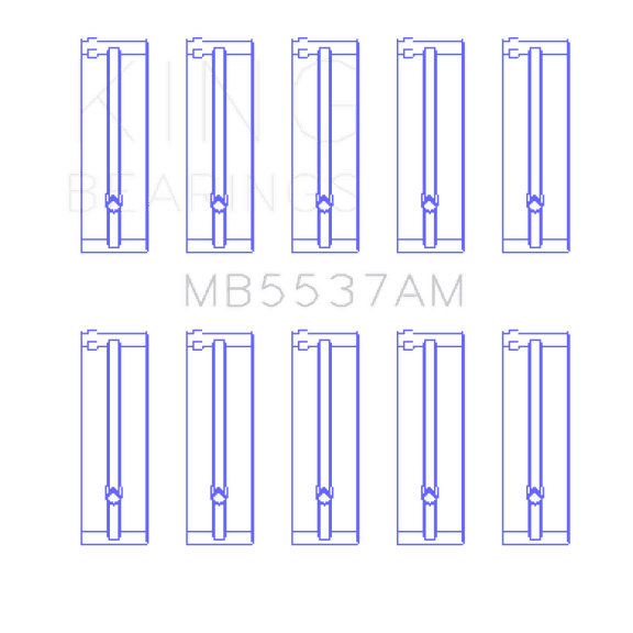 King Ford/Kia/Mazda DOHC 16 Valve/SOHC 8 Valve/SOHC 16 Valve (Size +0.25) Main Bearing Set Fits select: 1999-2001 MAZDA PROTEGE, 1991-1994 MERCURY CAPRI