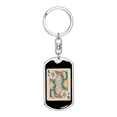 thumbnail image 1 of King Gambler Stainless Steel or 18k Gold Premium Swivel Dog Tag Keychain, 1 of 16