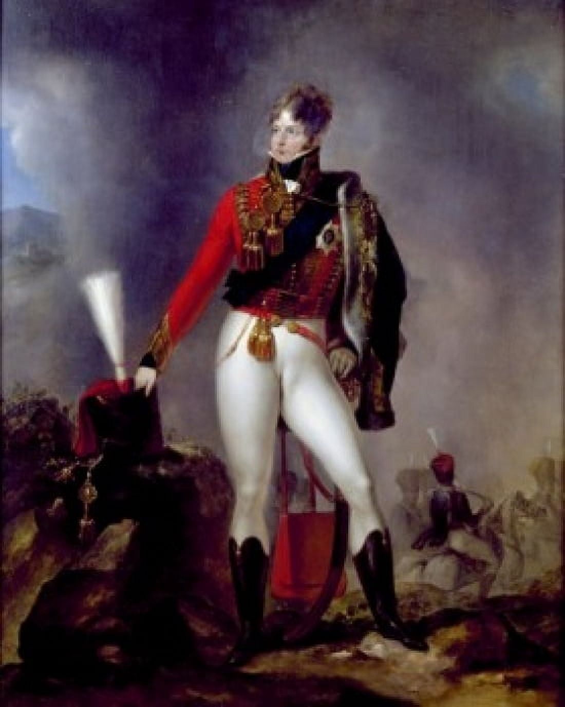 King George IV by Eduard Strohling (1768-ca1826) Canvas Art - Eduard Strohling (24 x 36)
