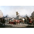 thumbnail image 1 of King George Iii Statue, 1776. /Npulling Down The Statue Of King George Iii In New York. Oil On Canvas By William Walcutt, 1854. Poster Print by  (18 x 24), 1 of 1