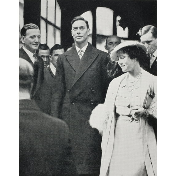 King George Vi And Queen Elizabeth Leaving Westminster Abbey After Their Coronation Rehearsal In 1937. George Vi Albert Frederick Arthur