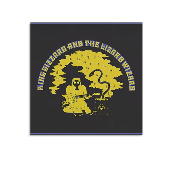 King Gizzard And The Lizard Wizard(7)Classic Movie Poster Room Aesthetic Poster Print Art Wall Painting Canvas Posters Gifts Modern Bedroom Decor 12x12inch(30x30cm)