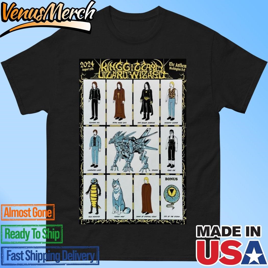 King Gizzard & The Lizard Wizard August 15th Washington Dc Shirt