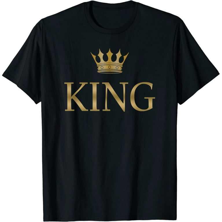 King Gold Crown Birthday T-Shirt King Gold Crown Birthday T-Shirt