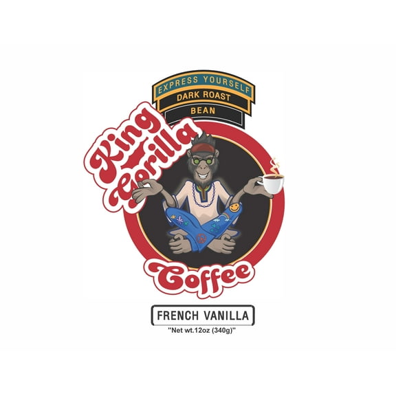 King Gorilla Coffee - Express Yourself - Espresso Blend French Vanilla Whole Bean