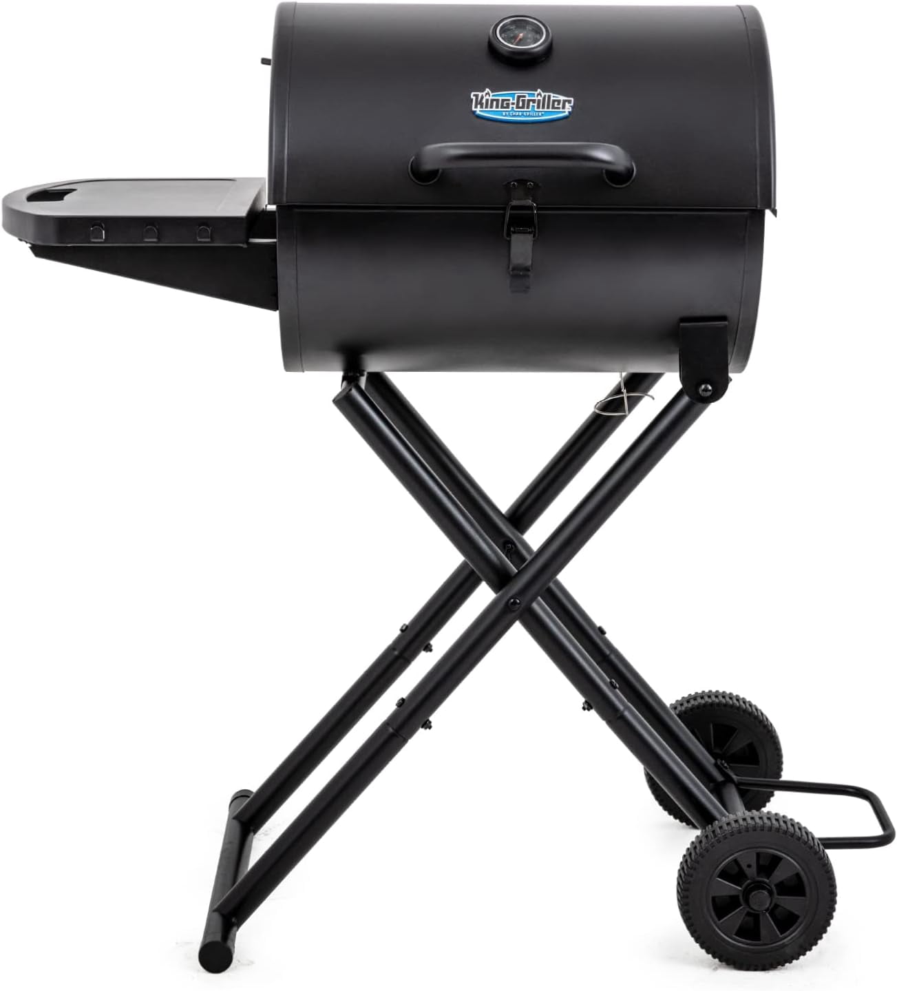 King-Griller Gambler Portable Charcoal Grill in Black