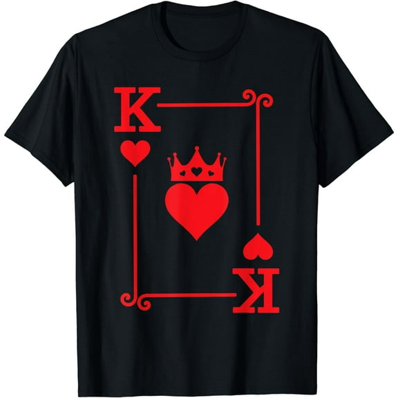 King Hearts Card Costume - Playing Cards - King of Hearts T-Shirt