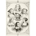 thumbnail image 1 of King Henry Viii Of England And His Six Wives. From Top Centre And Clockwise Anne, 1 of 2